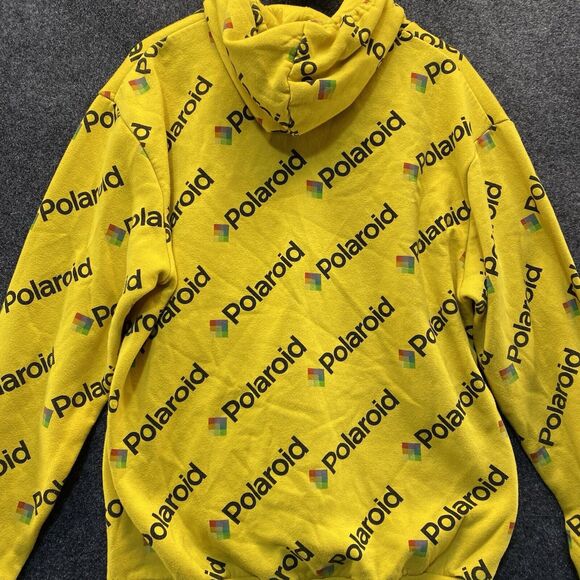 Polaroid Hoodie Sweatshirt Pullover Printed All Over Spellout Camera - Picture 4 of 8